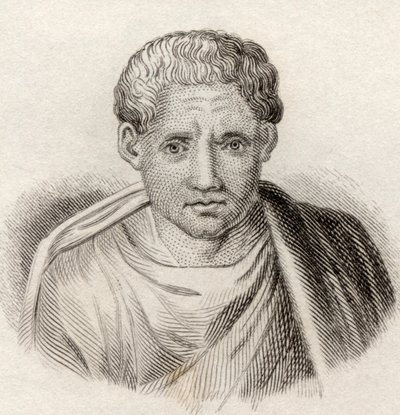 Poseidippus de Pella, de &39;Crabb&39;s Historical Dictionary&39;, publicado em 1825 de English School