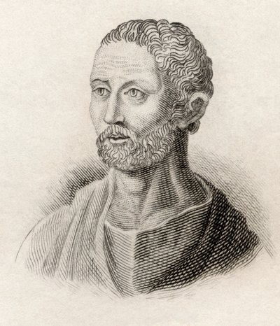 Posidonius de Apameia, de &39;Crabbes Historical Dictionary&39;, publicado em 1825 de English School