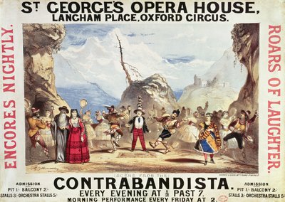 Cartaz publicitário St.George&39;s Opera House de English School