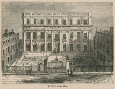 Powis House, Londres, em 1714 de English School