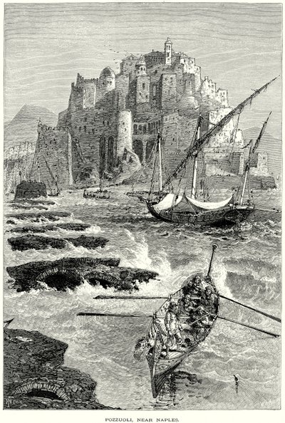 Pozzuoli, perto de Nápoles (gravura) de English School