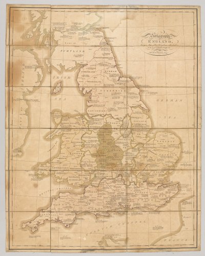 Praehagraphy da Inglaterra, sendo um mapa desse reino ilustrativo das principais batalhas nele travadas, 1807 de English School