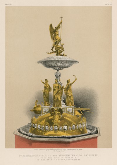 Peça de Apresentação ao burgomestre C de Brouckere da cidade de Bruxelas pelos senhores Dufour, Goldsmiths de English School