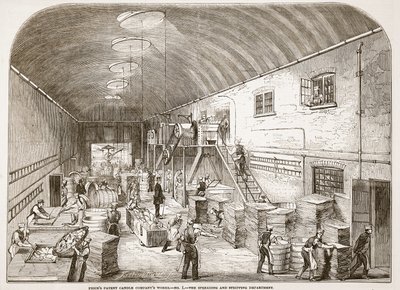 Preços Patent Candle Companys Works, No.1: O Departamento de Propagação e Remoção, de The Illustrated London News, 1849 de English School