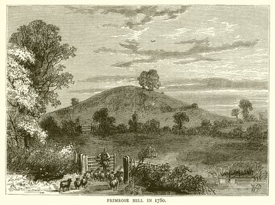 Primrose Hill em 1780 de English School