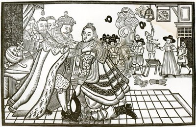 A Casa de Boas Vindas do Príncipe Charles da Espanha, 1623 (lito) de English School
