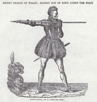 Príncipe Henrique, filho do Rei James I (gravura) de English School
