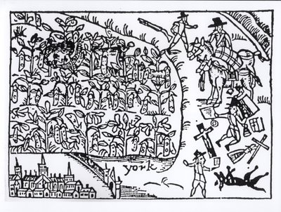 Príncipe Rupert (1619-82) Escondido em um Campo de Feijão na Batalha de Marston Moor em 2 de julho de 1644 de English School