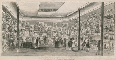 Sala principal da Galeria Suffolk Street de English School