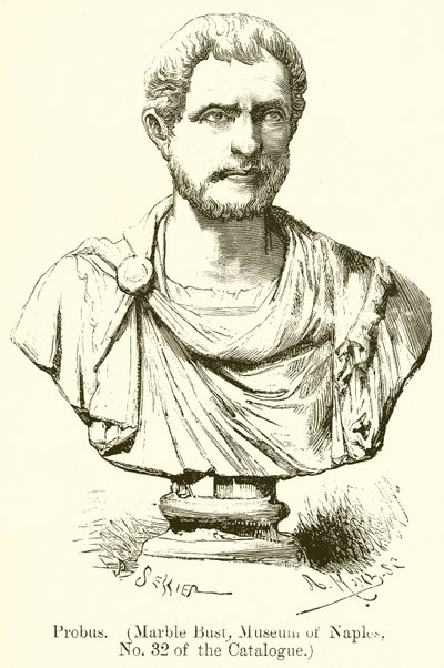 Probus. (busto em mármore, Museu de Nápoles, nº 32 do Catálogo) (gravura) de English School