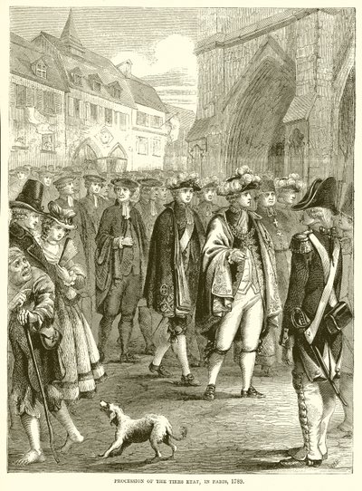 Procissão do Tiers Etat, em Paris, 1789 de English School