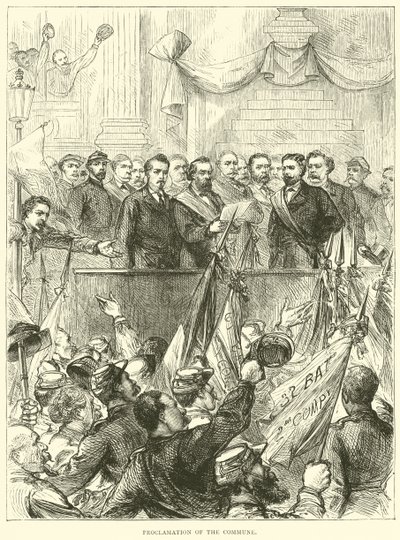 Proclamação da Comuna, março de 1871 de English School