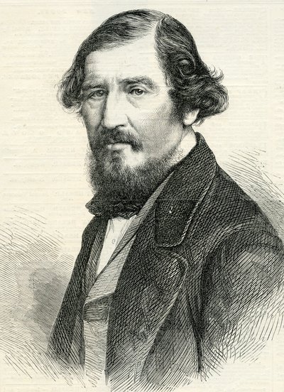 Professor Aytoun (1813-65) de The Illustrated London News, 19 de agosto de 1865 (gravura de English School