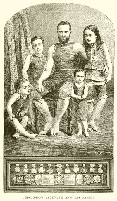 Professor Beckwith e sua família de English School