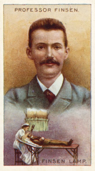 Professor Finsen, lâmpada de Finsen de English School