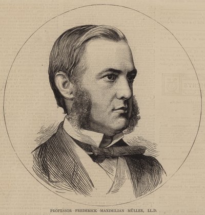 Professor Frederick Maximilian Muller, LLD (gravura) de English School