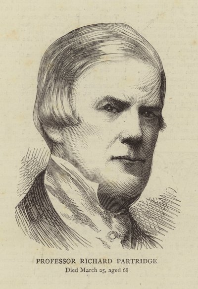 Professor Richard Partridge (gravura) de English School
