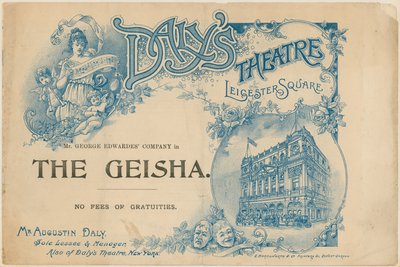 Capa do programa para The Geisha de English School