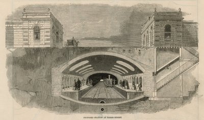 Estação proposta na Baker Street de English School