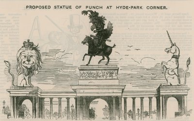 Proposta de estátua de Punch no Hyde Park Corner de English School