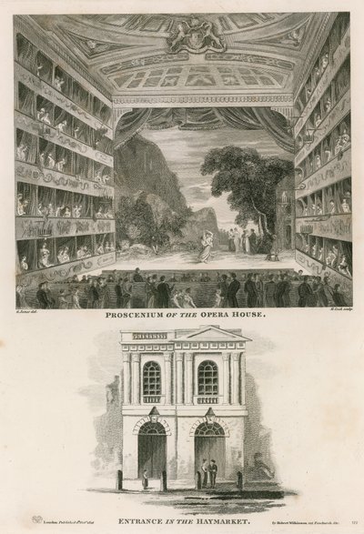 Proscênio da Ópera Italiana (Teatro Sua Majestade) de English School