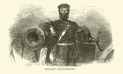Artilheiro prussiano, setembro de 1870 de English School