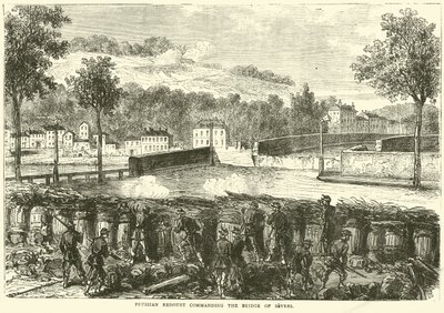 Reduto prussiano comandando a ponte de Sevres de English School