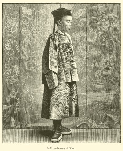 Pu-Yi, ex-Emperador da China (gravura) de English School