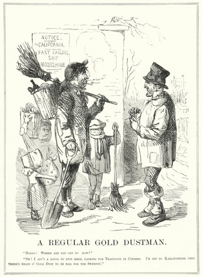 Soco cartoon: Um Dustman dourado regular (gravação) de English School