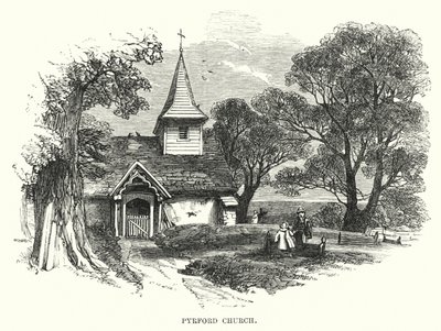 Pyrford Church (gravura) de English School