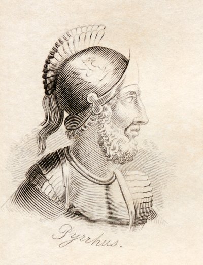 Pyrrhus, do "Dicionário Histórico de Crabb", publicado em 1825 de English School
