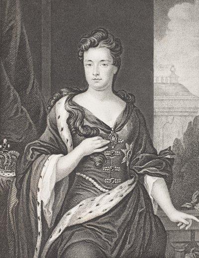 Rainha Anne, da &39;Galeria de Retratos Históricos&39;, publicada em 1880 de English School