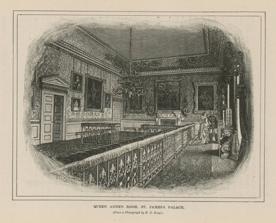 Quarto Queen Annes no St Jamess Palace de English School