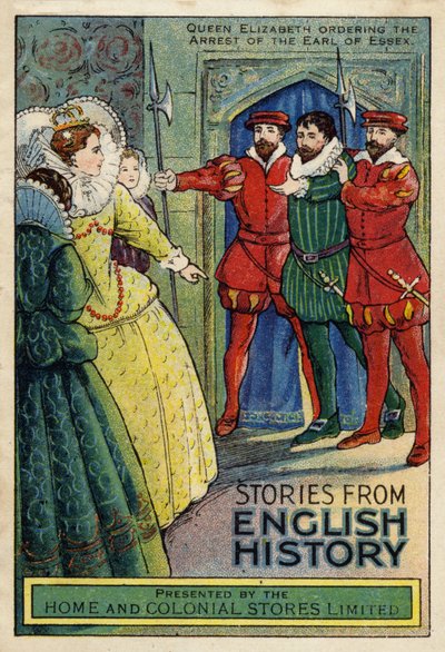Rainha Elizabeth I ordenando a prisão do conde de Essex de English School