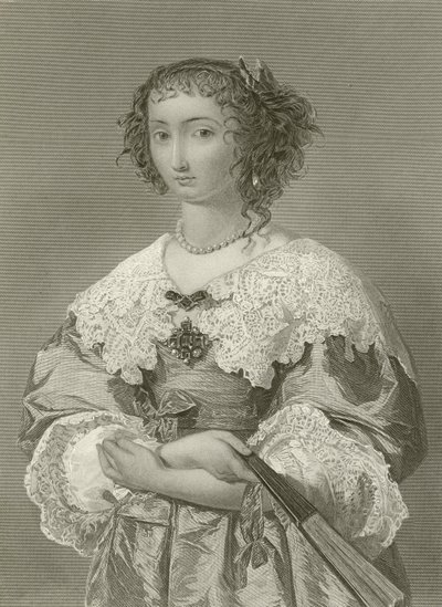 Rainha Henrietta Maria, rainha do rei Carlos I de English School