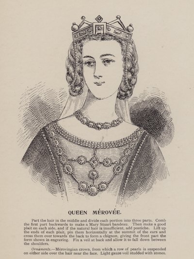 Rainha Merovee (gravura) de English School