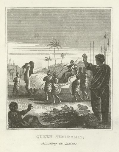 Rainha Semiramis, atacando os índios de English School