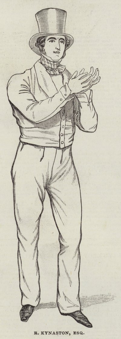 R Kynaston, Esquire (gravura) de English School