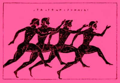Corrida, ilustração da História da Grécia por Victor Duruy, 1890 (imagem digital melhorada) de English School
