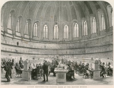Sala de leitura no Museu Britânico de English School