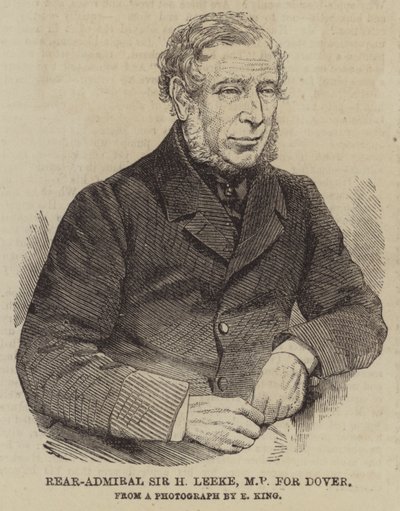 Contra-Almirante Sir H Leeke, MP para Dover (gravação) de English School