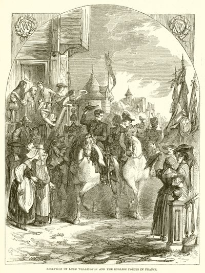 Recepção de Lord Wellington e as forças inglesas na França de English School