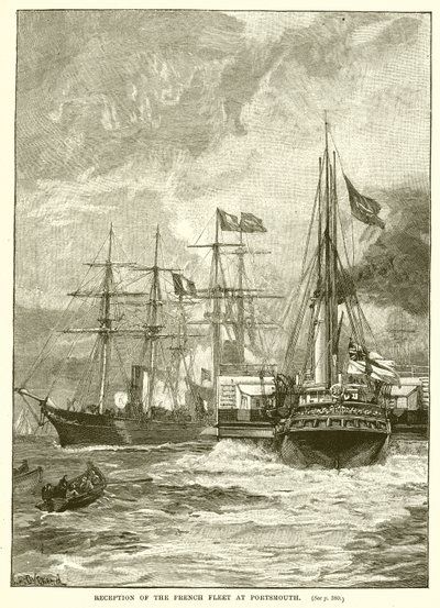 Recepção da frota francesa em Portsmouth de English School