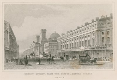 Regent Street, do circo, Oxford Street, Londres de English School