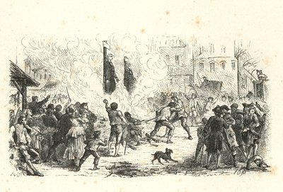 Religiöse Verfolgung; Ludwig XVI (Gravur) von English School