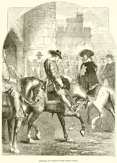 Remoção de Charles do castelo de Hurst de English School