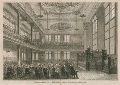 Reabertura de Exeter Hall, em Londres, pela Associação Cristã dos Jovens de English School