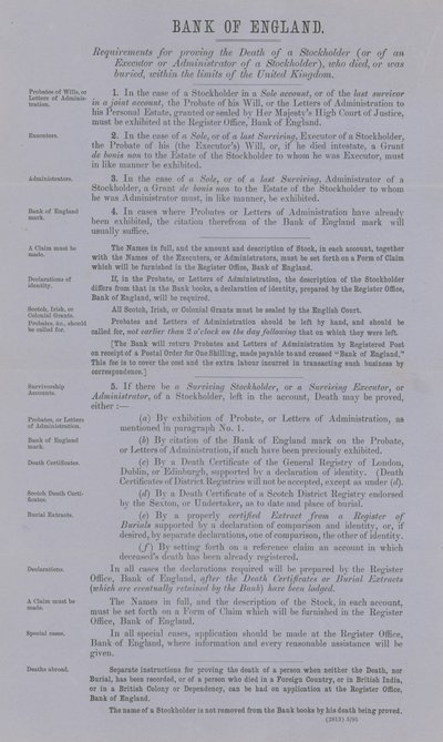 Requisitos para provar a morte de um acionista de English School