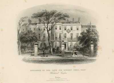 Residência do falecido Sir Robert Peel de English School