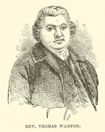 Rev. Thomas Warton (gravura) de English School